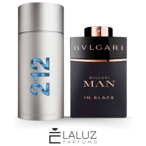 Combo de 2 Perfumes 100ml - 212 MEN e Bvlgari MAN in Black