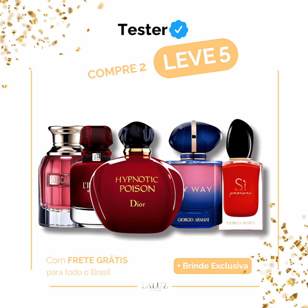 Combo de 5 Perfumes Scandal, Linterdit, Hypnotic, My Way e Si