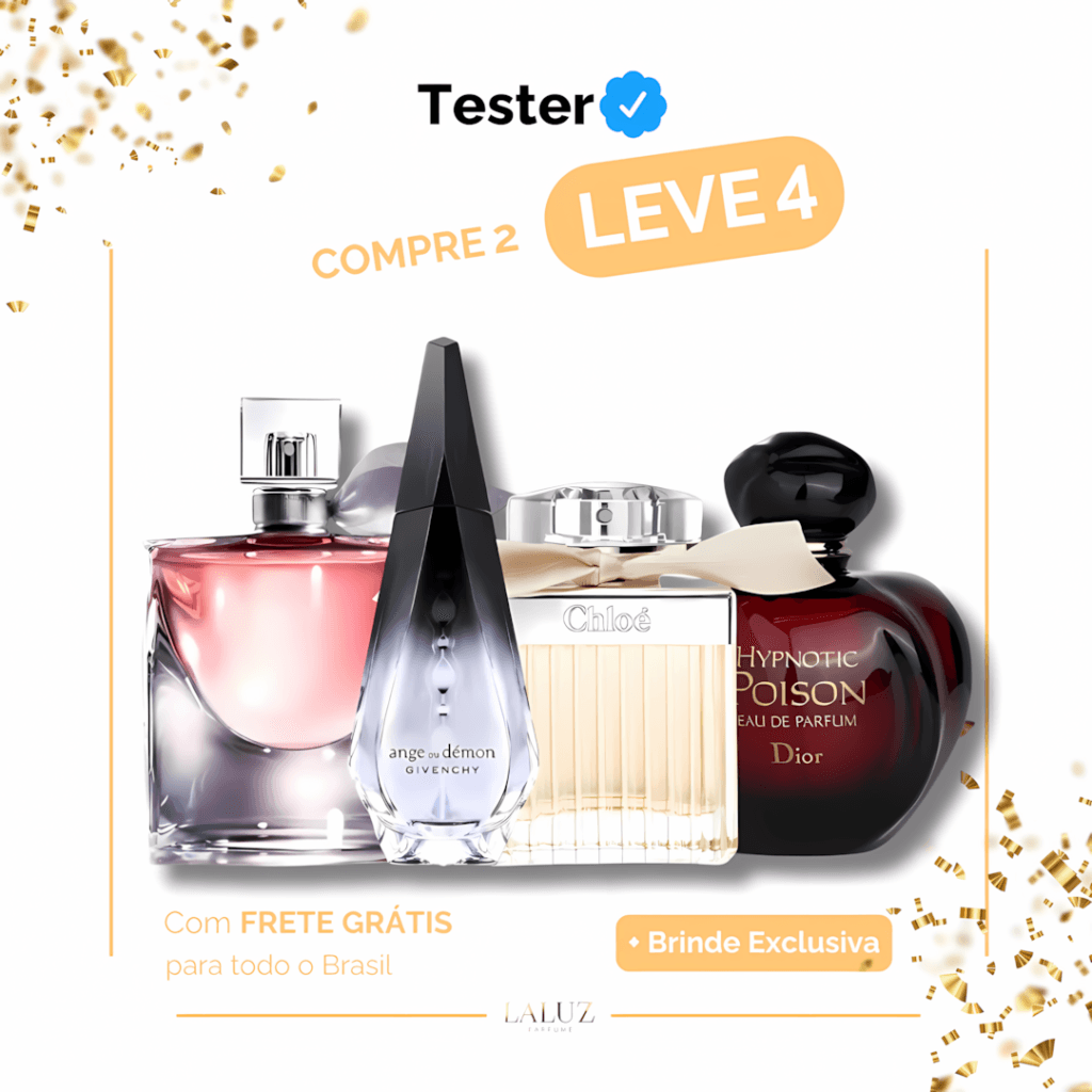 Combo de 4 Perfumes – La Vie Est Belle, Ange, Chloé e Hypnotic Poison
