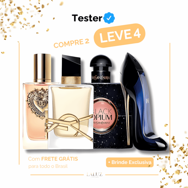 Combo de 4 Perfumes Devotion, Libre, Opioum e Good Girl